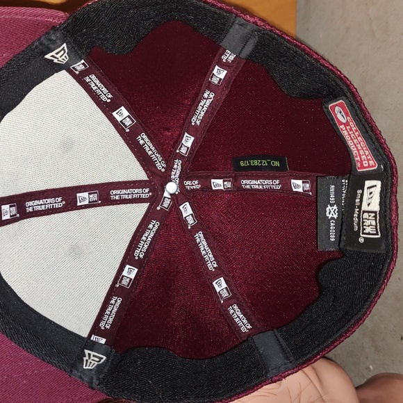 New Era Arizona State ASU Sun Devils Embroidered Logo Fitted Hat Cap S/M - Picture 7 of 8